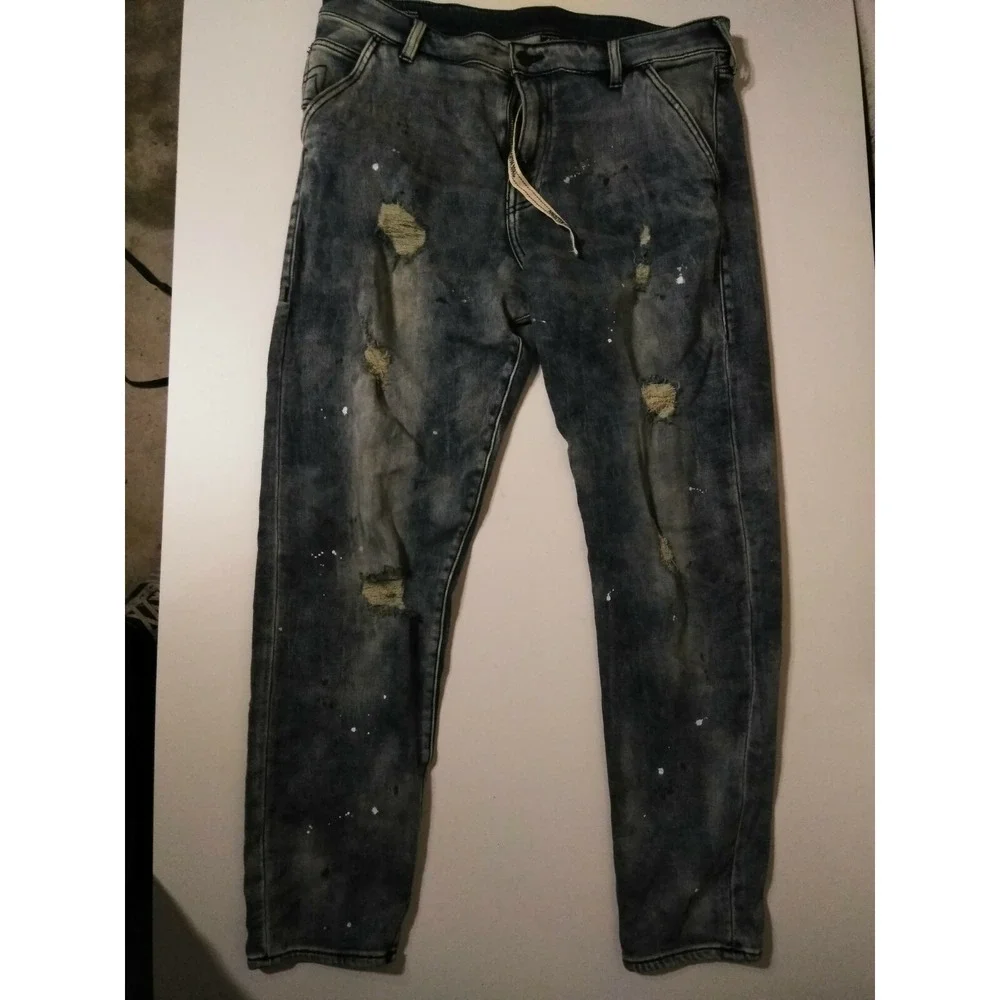 True Religion  Men's Dean Slim Tapered Distressing Jeans 38/31 @9